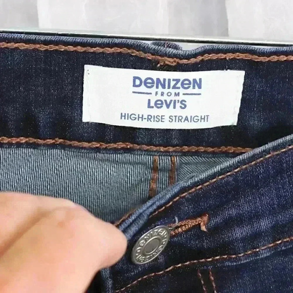 Women's Denizen by Levis Jeans High Rise Straight 38" x 28" - Picture 6 of 12